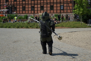 policyjny piknik na Wyspie Młyńskiej