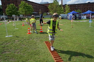 policyjny piknik na Wyspie Młyńskiej