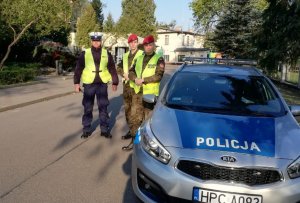 Wspólny patrol policjantów z żandarmerią