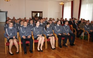 Policjanci na uroczystości Święta Policji