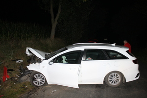 Samochody uszkodzone w wyniku zdarzenia
