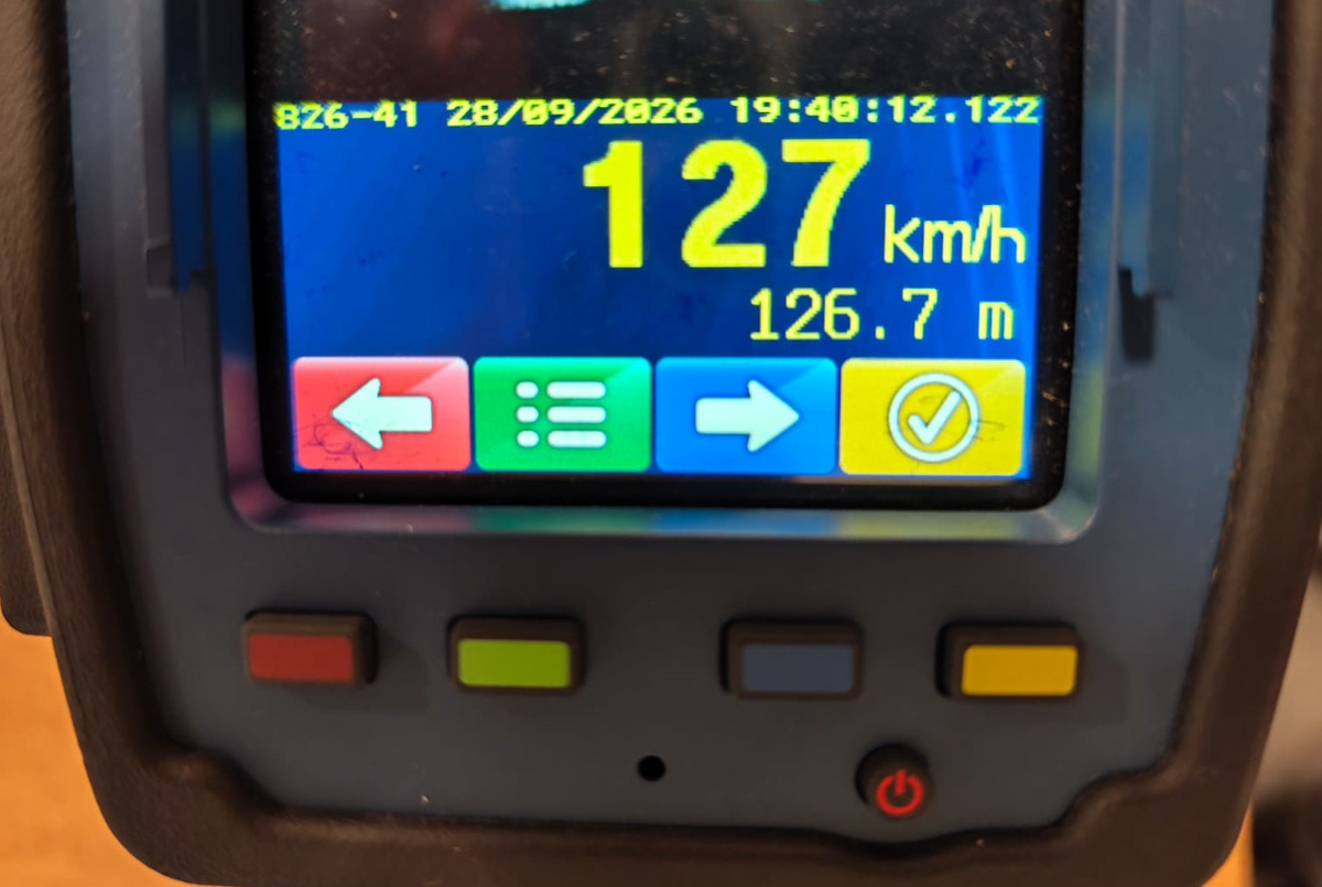 31-latek z Brodnicy zatrzymany za jazdę 127 km/h – prawo jazdy na 3 miesiące